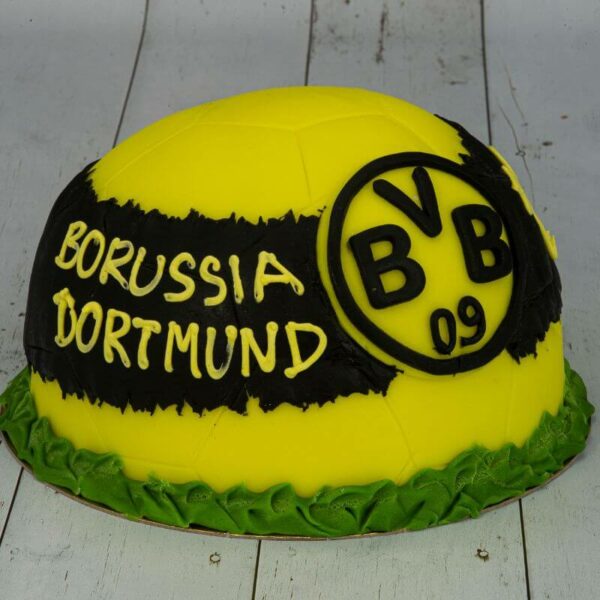 Borussia Dortmund félgömb torta