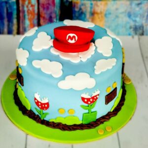 Super Mario torta sapkával