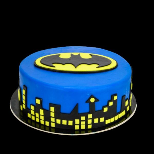 Batman torta kék sárga