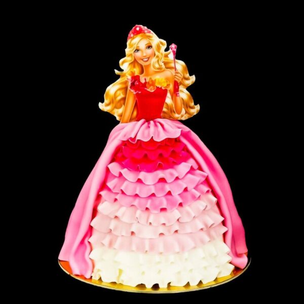 Barbie hercegnő torta