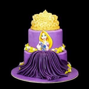 Emeletes lila aranyhaj torta