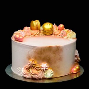 arany macaronos torta