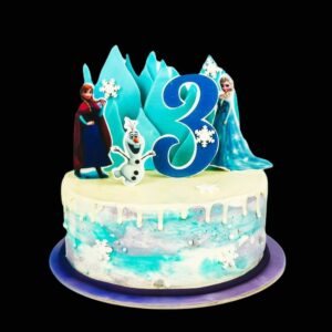 jégvarázs torta tetején elza anna olaf