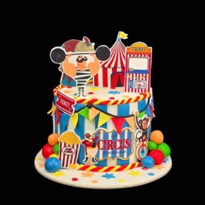 Cirkusz torta labdával erőemelővel