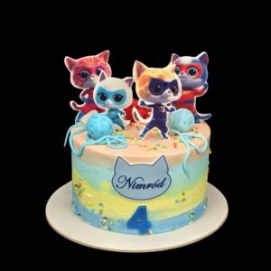 Szupercicák torta bitsy ginny sparks buddy beszúrókkal