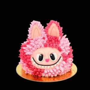 rózsaszín labubu torta