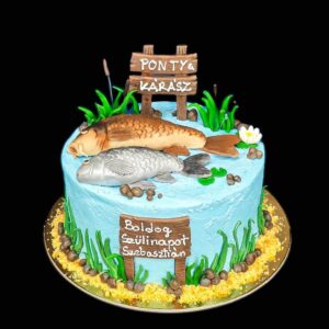 ponty és kárász halas torta